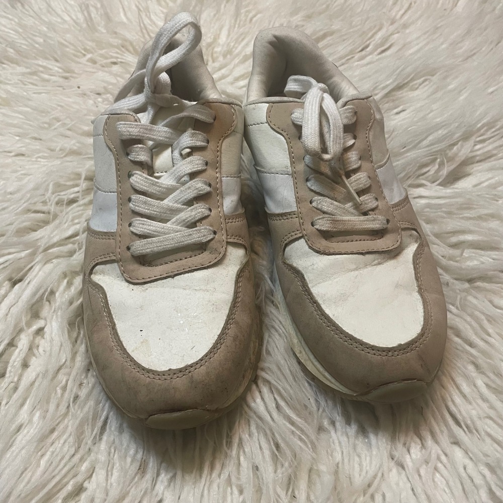Time And Tru Fitness Training Retro Chunky Athleisure Memory‎ Foam Sneaker Tan 7